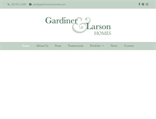 Tablet Screenshot of gardinerandlarsonhomes.com